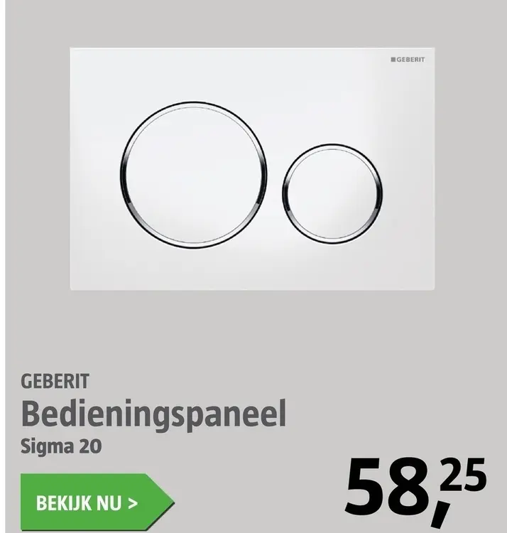 Aanbieding: Bedieningspaneel Sigma 20