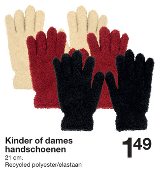 Aanbieding: Kinder of dames handschoenen