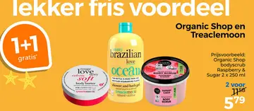 Aanbieding: Organic Shop en Treaclemoon