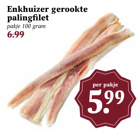 Aanbieding: Gerookte palingfilet