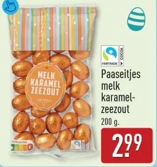 Aanbieding: Paaseitjes melk karamel-zeezout