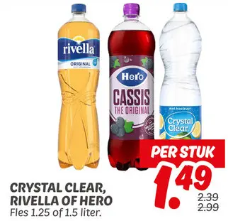 Aanbieding: Crystal Clear, Rivella of Hero