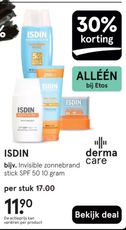 Aanbieding: Invisible zonnebrand stick SPF 50