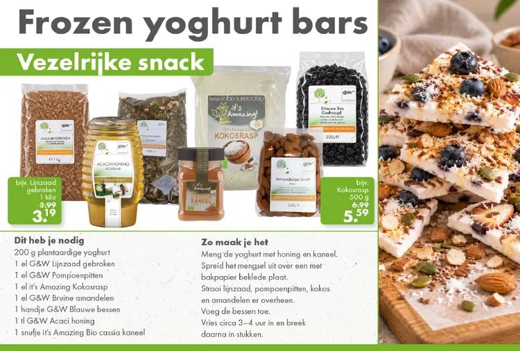 Aanbieding: Frozen yoghurt bars