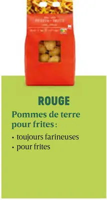 Offre: Pommes de terre pour frites