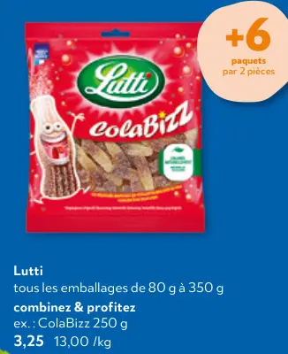 Offre: Tous les emballages de 80 g à 350 g