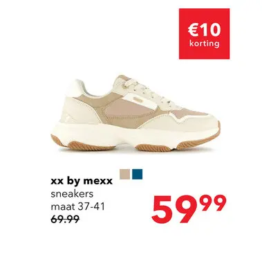 Aanbieding: XX by Mexx dames sneakers beige