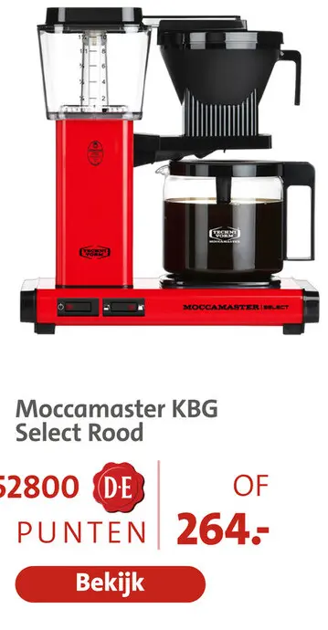 Aanbieding: Moccamaster KBG Select Rood
