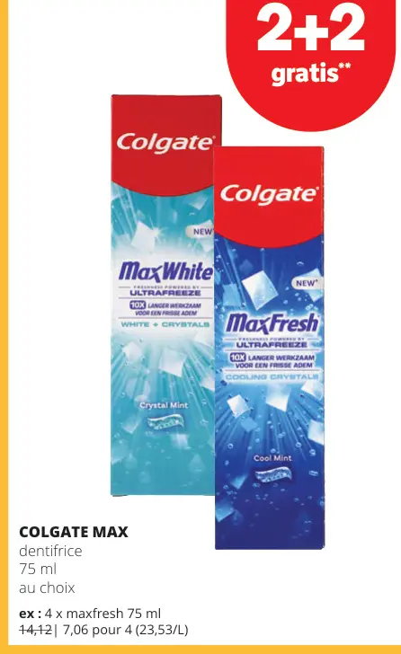 Offre: Colgate max