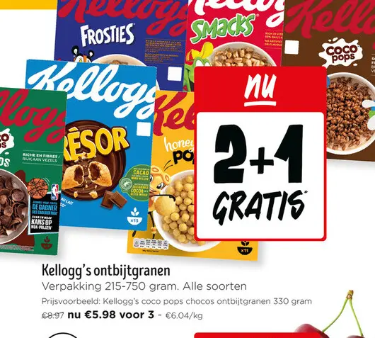 Promotie: Kellogg's ontbijtgranen