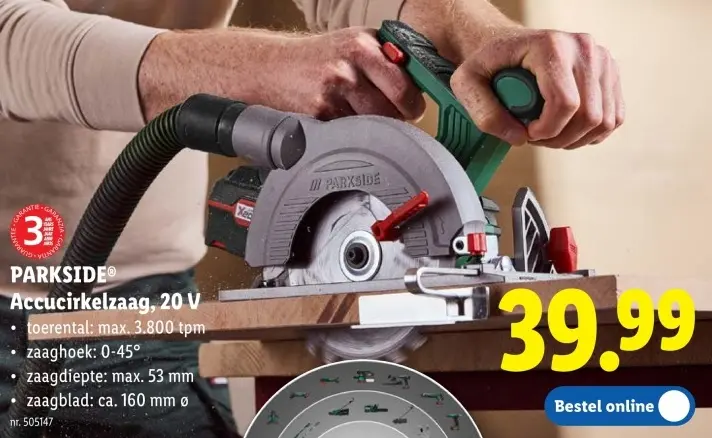 Promotie: Accucirkelzaag