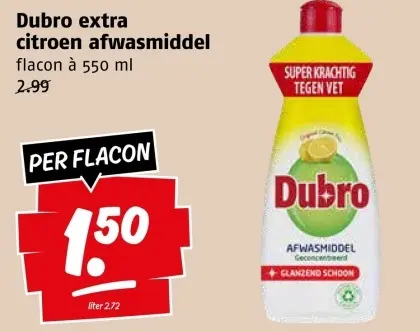 Aanbieding: citroen afwasmiddel
