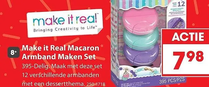 Aanbieding: Make it Real Macaron Armband Maken Set