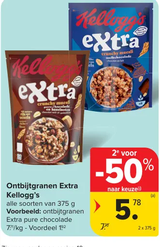 Aanbieding: Ontbijtgranen Extra