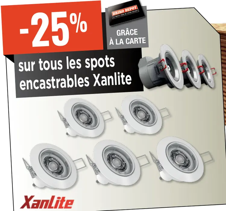 Offre: spots encastrables