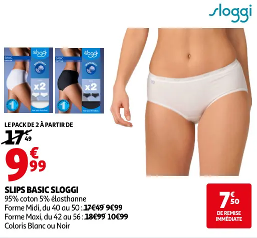 Promotie: Slips basic sloggi