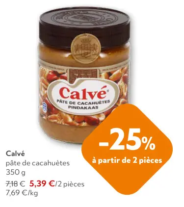 Offre: pâte de cacahuètes