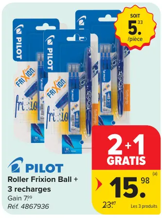 Offre: Roller Frixion Ball