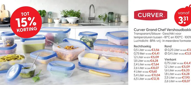 Aanbieding: Curver Grand Chef Vershoudbakken