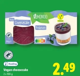 Aanbieding: Vegan cheesecake
