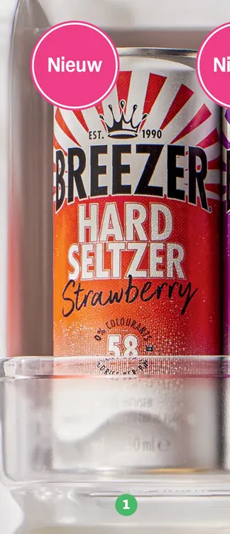 Aanbieding: Hard Seltzer Strawberry