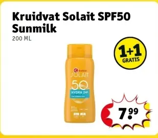 Aanbieding: Kruidvat Solait SPF50 Sunmilk