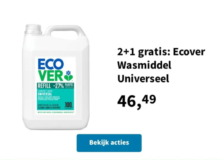 Promotie: Ecover Wasmiddel Universeel