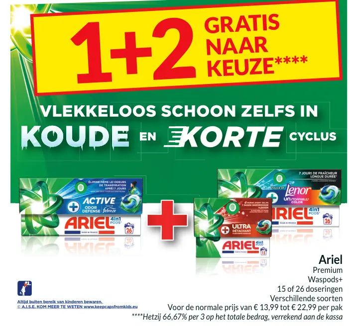Aanbieding: Ariel Premium Waspods+