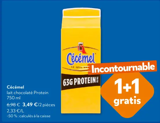 Offre: Lait chocolaté Protein