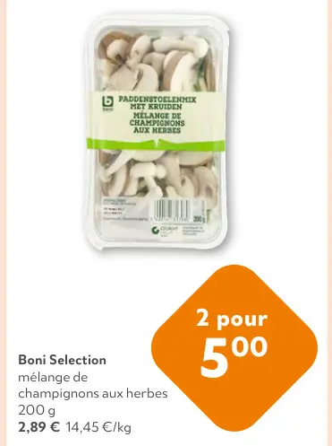 Offre: mélange de champignons aux herbes