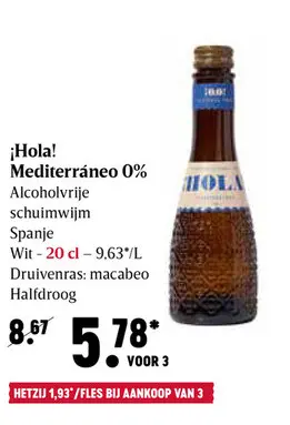 Promotie: Hola Mediterran | 0% | Wit