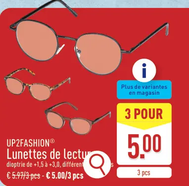 Offre: Lunettes de lecture