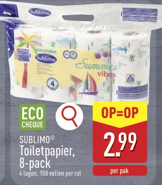 Promotie: Toiletpapier
