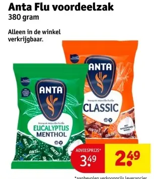 Aanbieding: Anta Flu voordeelzak