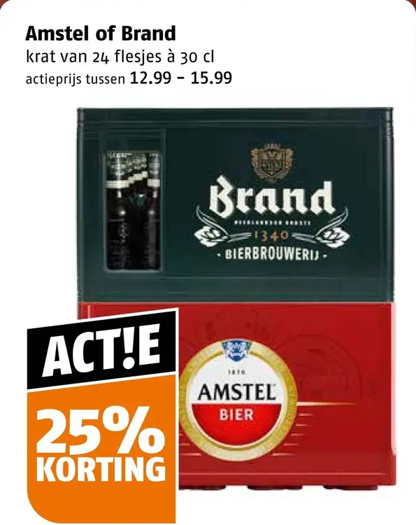 Aanbieding: Amstel of Brand