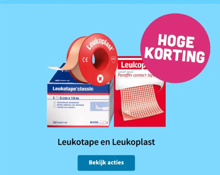Aanbieding: Leukotape en Leukoplast