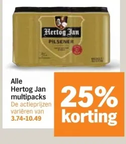 Aanbieding: Hertog Jan multipacks