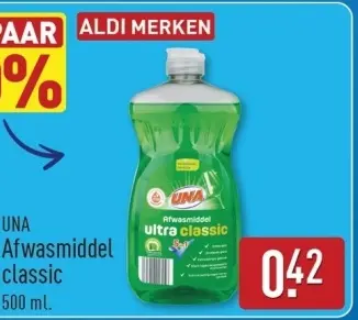 Aanbieding: Afwasmiddel ultra classic