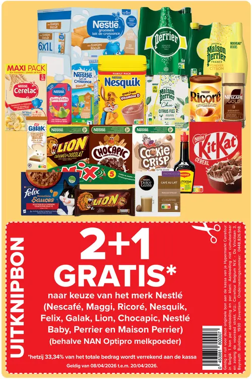 Promotie: Keuze uit producten van Nestlé