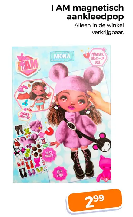 Aanbieding: magnetisch aankleedpop