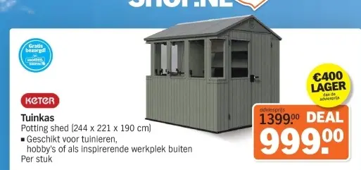 Aanbieding: Tuinkas