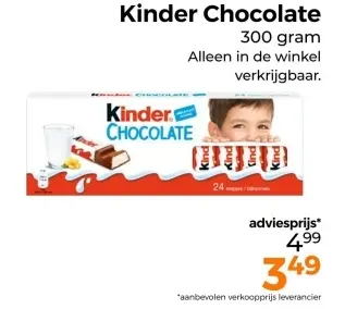 Aanbieding: Kinder Chocolate