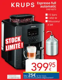 Offre: KRUPS Espresso full automatic
