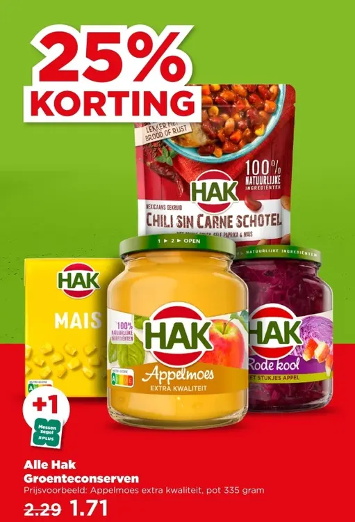 Aanbieding: Alle Hak Groenteconserven