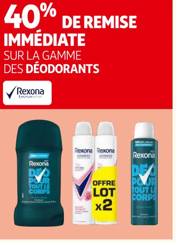 Offre: Déodorants