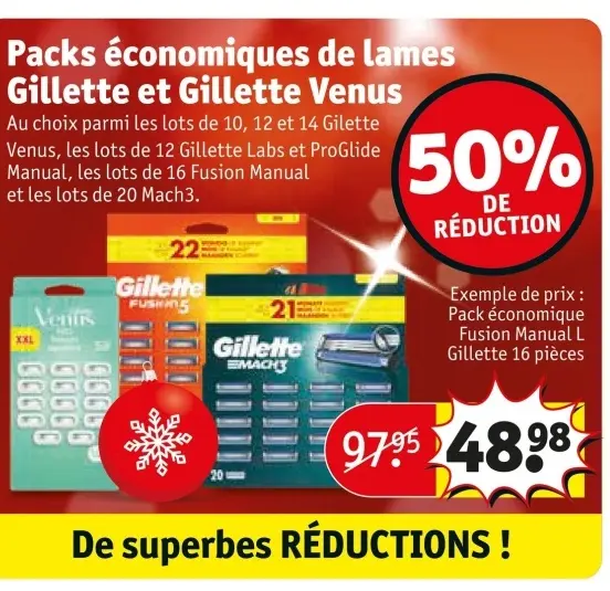 Offre: Packs économiques de lames