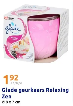 Aanbieding: Glade geurkaars Relaxing Zen