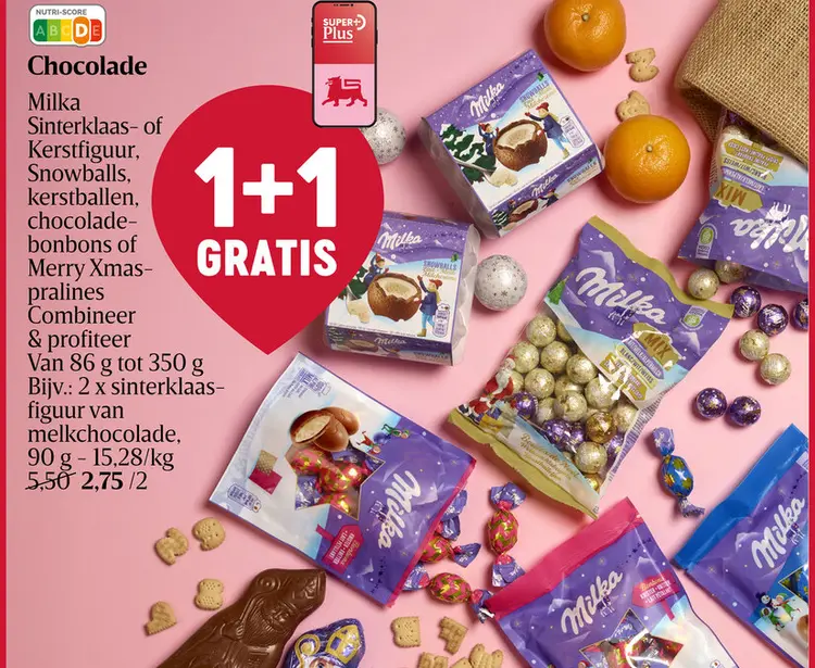 Aanbieding: Chocolade Sinterklaas- of Kerstfiguur, Snowba