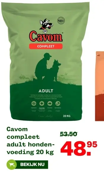 Aanbieding: Cavom compleet adult hondenvoeding