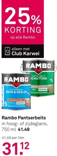 Aanbieding: Pantserbeits